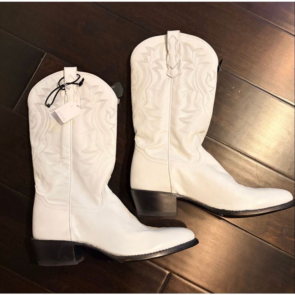 SHYANNE WOMEN'S BLANCA WESTERN BOOTS - ROUND TOE WHITE SIZE 8.5 NEW $199 MSRP - Picture 6 of 12